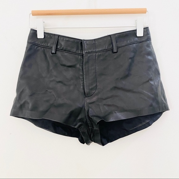 NEW Ralph Lauren Collection 100% leather booty shorts - Picture 2 of 11